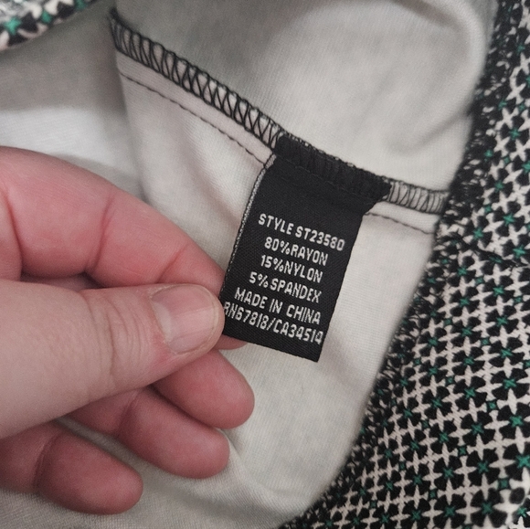 Jules& Leopold Green And Black Leggings! - Picture 3 of 6